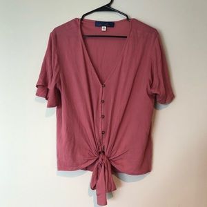 Francescas Tie Front Top